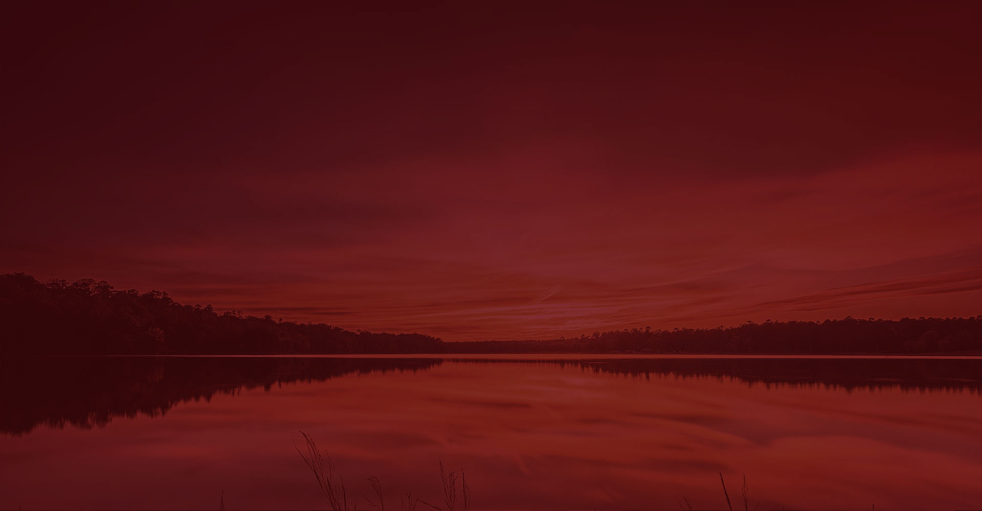 Water with a burgundy overlay